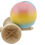 Kendama X Originala, Profesionala, Flippy, Big Cups V2, Super Sticky cu Cupe Mari, din lemn 18 cm, Rulment Metalic cu