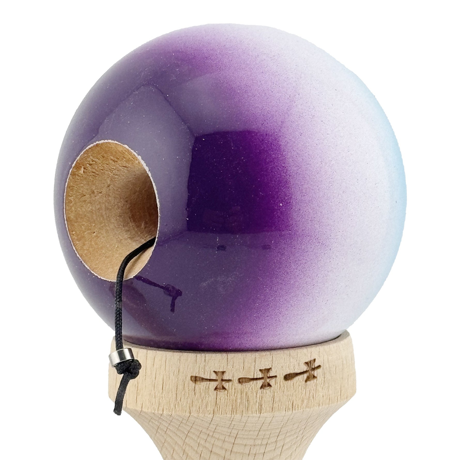 Kendama X Originala, Profesionala, Flippy, Big Cups V2, Super Sticky cu Cupe Mari, din lemn 18 cm, Rulment Metalic cu