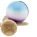 Kendama X Originala, Profesionala, Flippy, Big Cups V2, Super Sticky cu Cupe Mari, din lemn 18 cm, Rulment Metalic cu