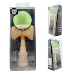 Kendama X Originala, Profesionala, Flippy, Big Cups V2, Super Sticky cu Cupe Mari, din lemn 18 cm, Rulment Metalic cu