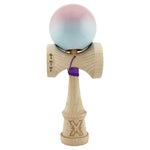 Kendama X Originala, Profesionala, Flippy, Big Cups V2, Super Sticky cu Cupe Mari, din lemn 18 cm, Rulment Metalic cu