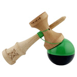 Kendama X Originala, Profesionala, Flippy, Big Cups V2, Super Sticky cu Cupe Mari, Rulment Metalic, din lemn 18 cm, Ata