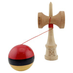 Kendama X Originala, Profesionala, Flippy, Big Cups V2, Super Sticky cu Cupe Mari, Rulment Metalic, din lemn 18 cm, Ata