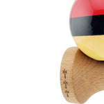 Kendama X Originala, Profesionala, Flippy, Big Cups V2, Super Sticky cu Cupe Mari, Rulment Metalic, din lemn 18 cm, Ata