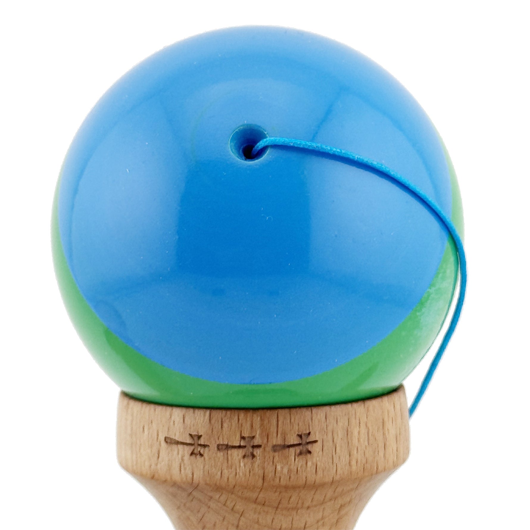 Kendama X Originala, Profesionala, Flippy, Big Cups V2, Super Sticky cu Cupe Mari, Rulment Metalic, din lemn 18 cm, Ata