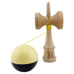 Kendama X Originala, Profesionala, Flippy, Big Cups V2, Super Sticky cu Cupe Mari, Rulment Metalic, din lemn 18 cm, Ata