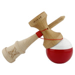 Kendama X Originala, Profesionala, Flippy, Big Cups V2, Super Sticky cu Cupe Mari, Rulment Metalic, din lemn 18 cm, Ata
