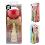 Kendama X Originala, Profesionala, Flippy, Big Cups V2, Super Sticky cu Cupe Mari, Rulment Metalic, din lemn 18 cm, Ata