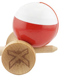 Kendama X Originala, Profesionala, Flippy, Big Cups V2, Super Sticky cu Cupe Mari, Rulment Metalic, din lemn 18 cm, Ata