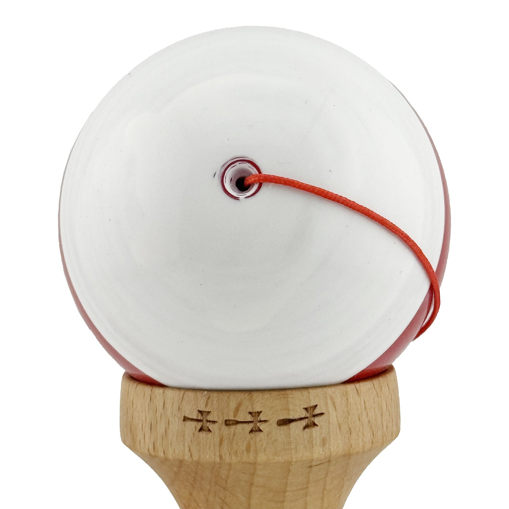 Kendama X Originala, Profesionala, Flippy, Big Cups V2, Super Sticky cu Cupe Mari, Rulment Metalic, din lemn 18 cm, Ata