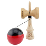 Kendama X Originala, Profesionala, Flippy, Big Cups V2, Super Sticky cu Cupe Mari, Rulment Metalic, din lemn 18 cm, Ata