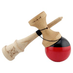 Kendama X Originala, Profesionala, Flippy, Big Cups V2, Super Sticky cu Cupe Mari, Rulment Metalic, din lemn 18 cm, Ata