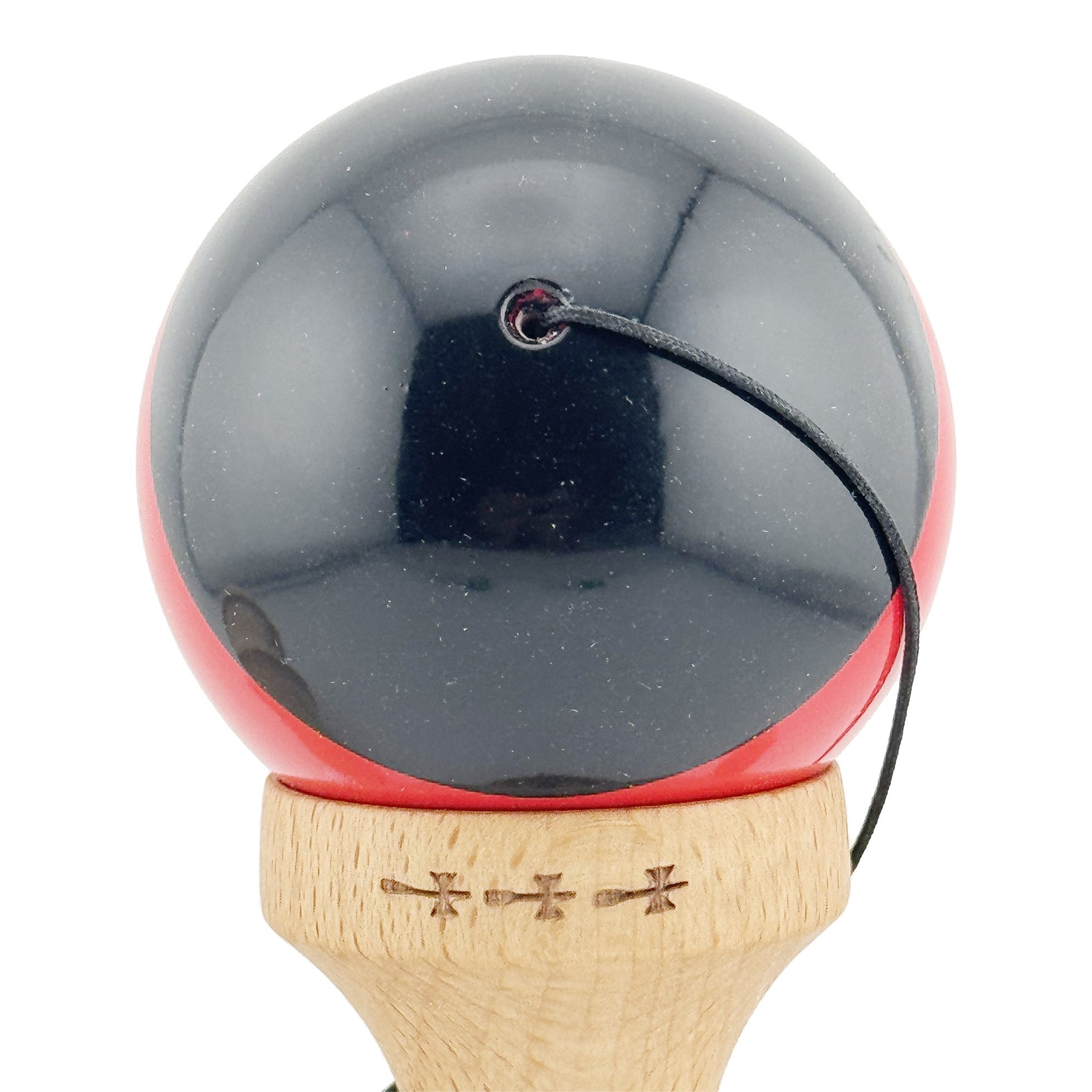 Kendama X Originala, Profesionala, Flippy, Big Cups V2, Super Sticky cu Cupe Mari, Rulment Metalic, din lemn 18 cm, Ata