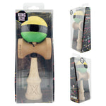 Kendama X Originala, Profesionala, Flippy, Big Cups V2, Super Sticky cu Cupe Mari, Rulment Metalic, din lemn 18 cm, Ata
