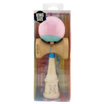 Kendama X Originala, Profesionala, Flippy, Big Cups V2, Super Sticky cu Cupe Mari, Rulment Metalic, din lemn 18 cm, Ata