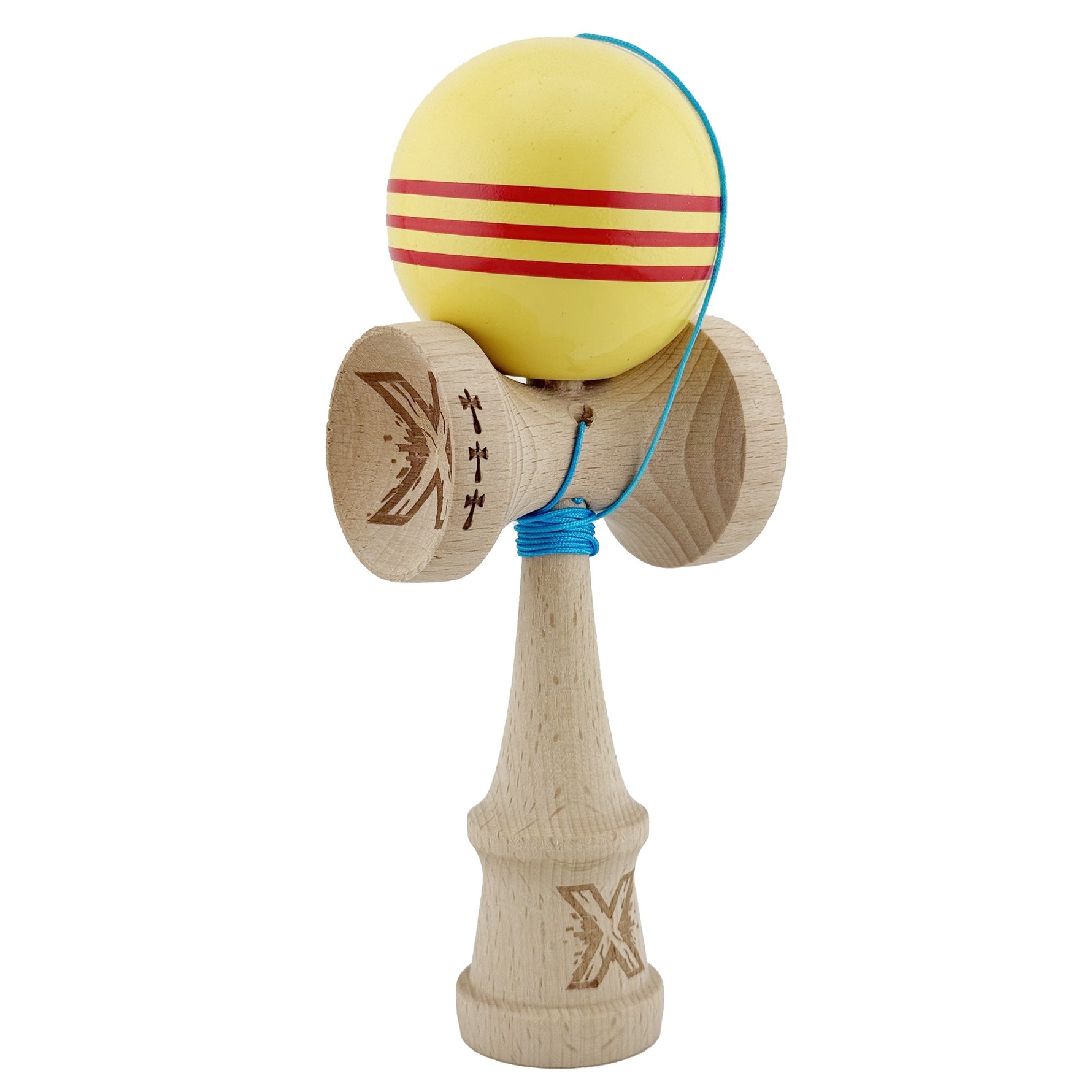 Kendama X Originala, Profesionala, Flippy, Big Cups V2, Super Sticky Legendary Cupe Mari, Rulment Metalic cu Ata 55 cm,