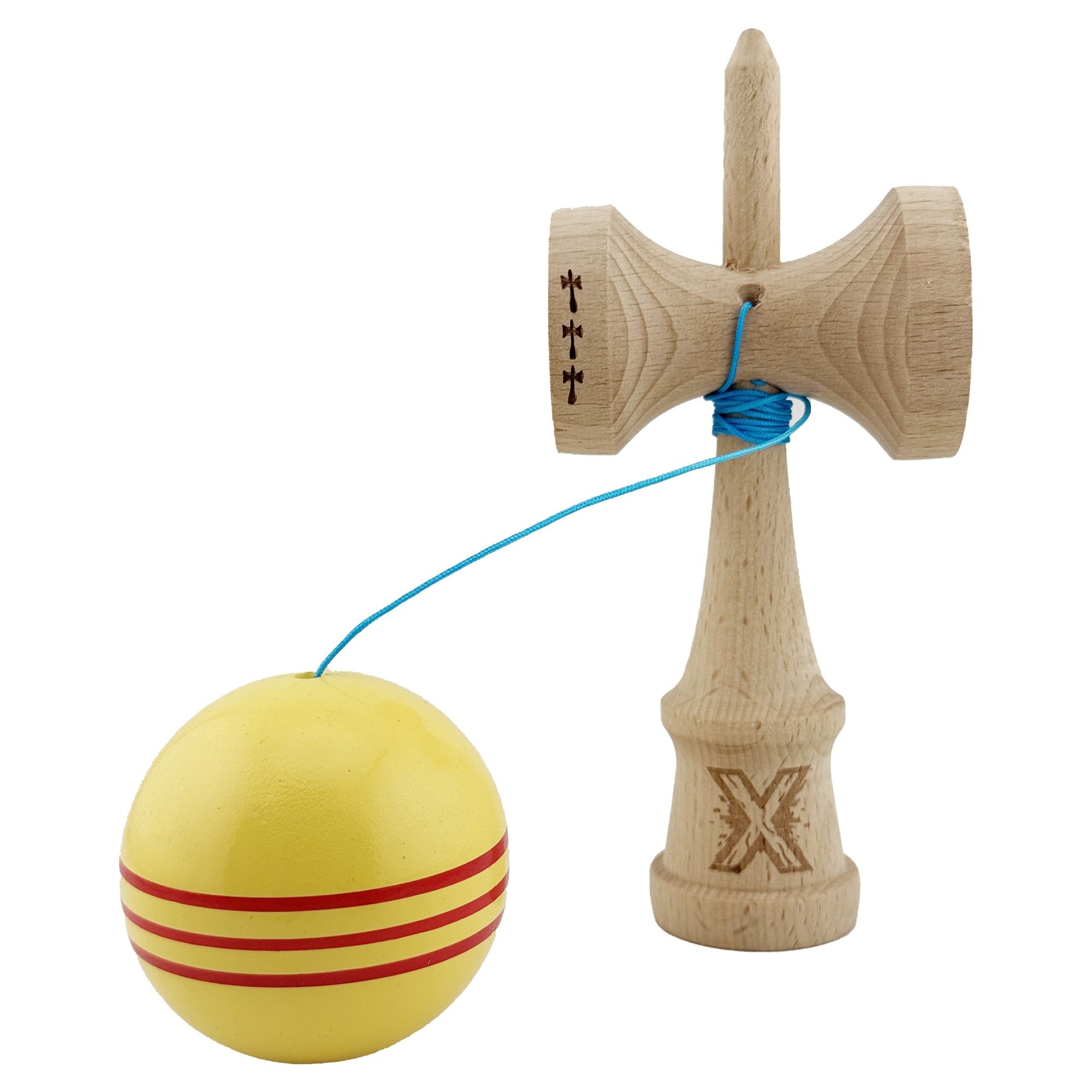 Kendama X Originala, Profesionala, Flippy, Big Cups V2, Super Sticky Legendary Cupe Mari, Rulment Metalic cu Ata 55 cm,