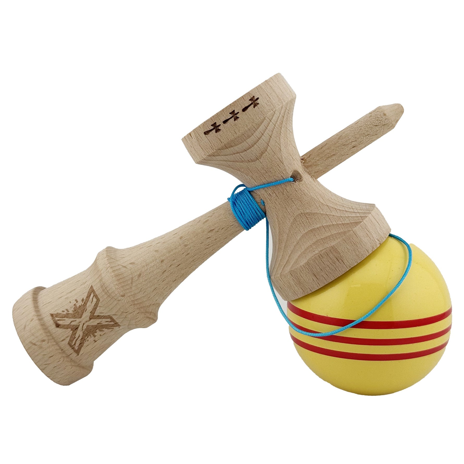 Kendama X Originala, Profesionala, Flippy, Big Cups V2, Super Sticky Legendary Cupe Mari, Rulment Metalic cu Ata 55 cm,
