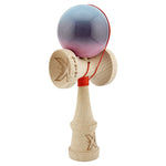 Kendama X Originala, Profesionala, Flippy, Big Cups V2, Super Sticky Cupe Mari, Rulment Metalic cu Ata 55 cm, Albastru