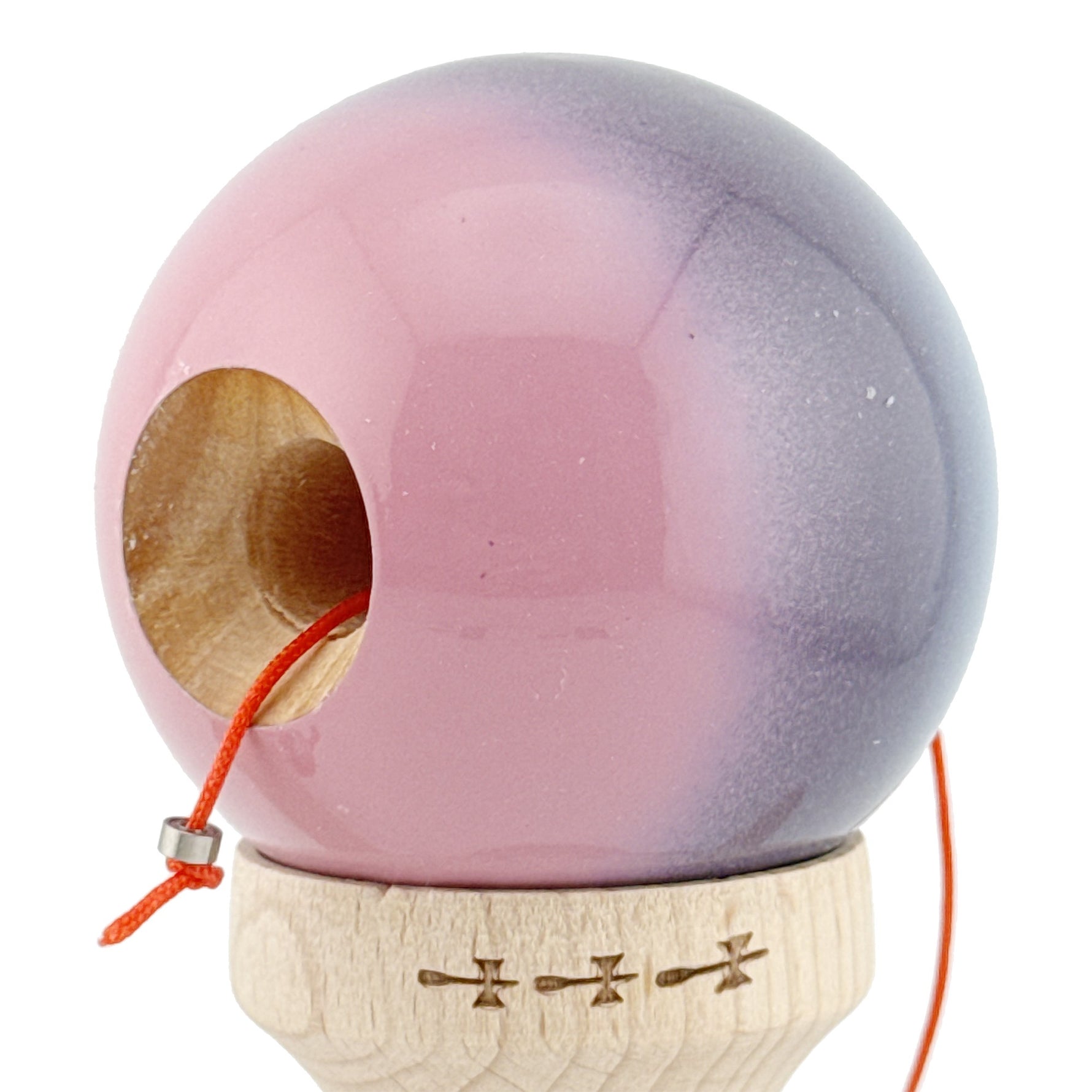 Kendama X Originala, Profesionala, Flippy, Big Cups V2, Super Sticky Cupe Mari, Rulment Metalic cu Ata 55 cm, Albastru