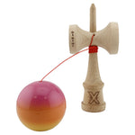 Kendama X Originala, Profesionala, Flippy, Big Cups V2, Super Sticky Cupe Mari, Rulment Metalic cu Ata 55 cm,