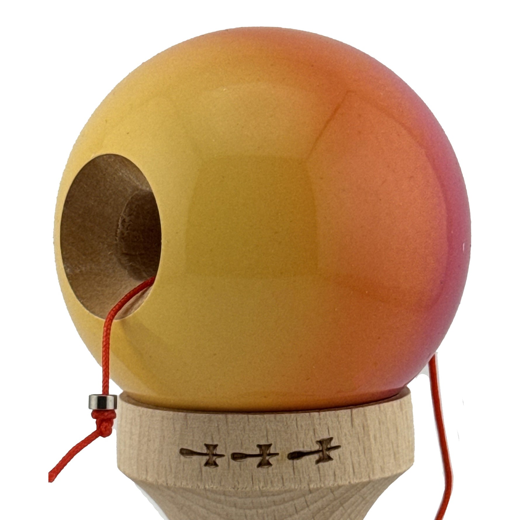 Kendama X Originala, Profesionala, Flippy, Big Cups V2, Super Sticky Cupe Mari, Rulment Metalic cu Ata 55 cm,