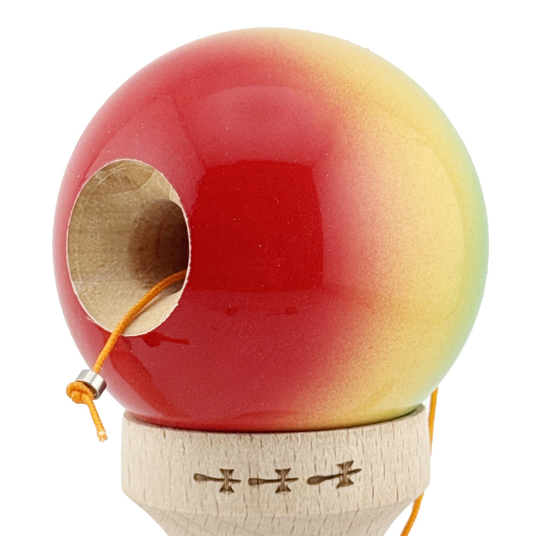 Kendama X Originala, Profesionala, Flippy, Big Cups V2, Super Sticky Cupe Mari, Rulment Metalic cu Ata 55 cm,