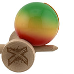 Kendama X Originala, Profesionala, Flippy, Big Cups V2, Super Sticky Cupe Mari, Rulment Metalic cu Ata 55 cm,