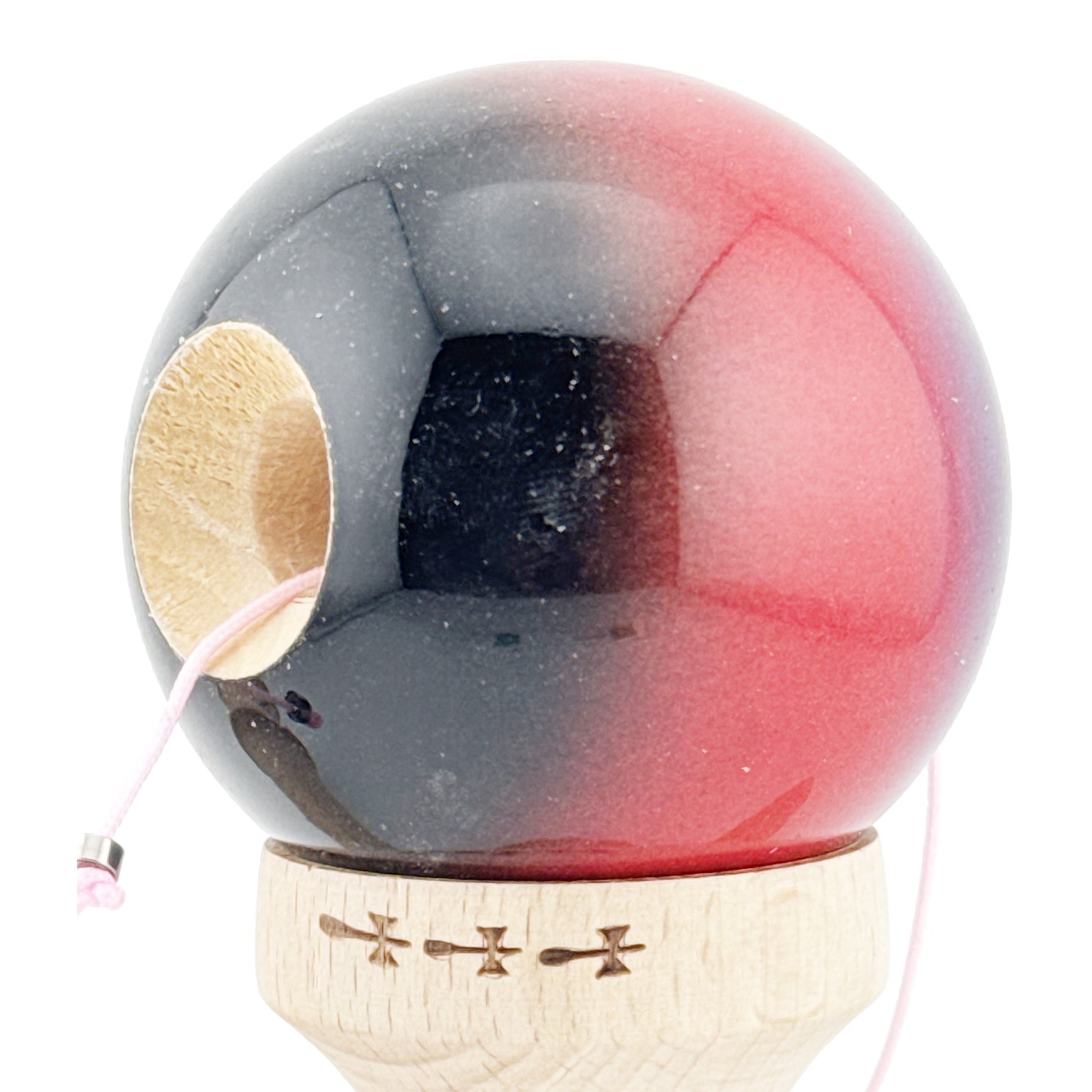 Kendama X Originala, Profesionala, Flippy, Big Cups V2, Super Sticky Cupe Mari, Rulment Metalic cu Ata 55 cm,