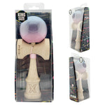 Kendama X Originala, Profesionala, Flippy, Big Cups V2, Super Sticky Cupe Mari, Rulment Metalic cu Ata 55 cm, Albastru