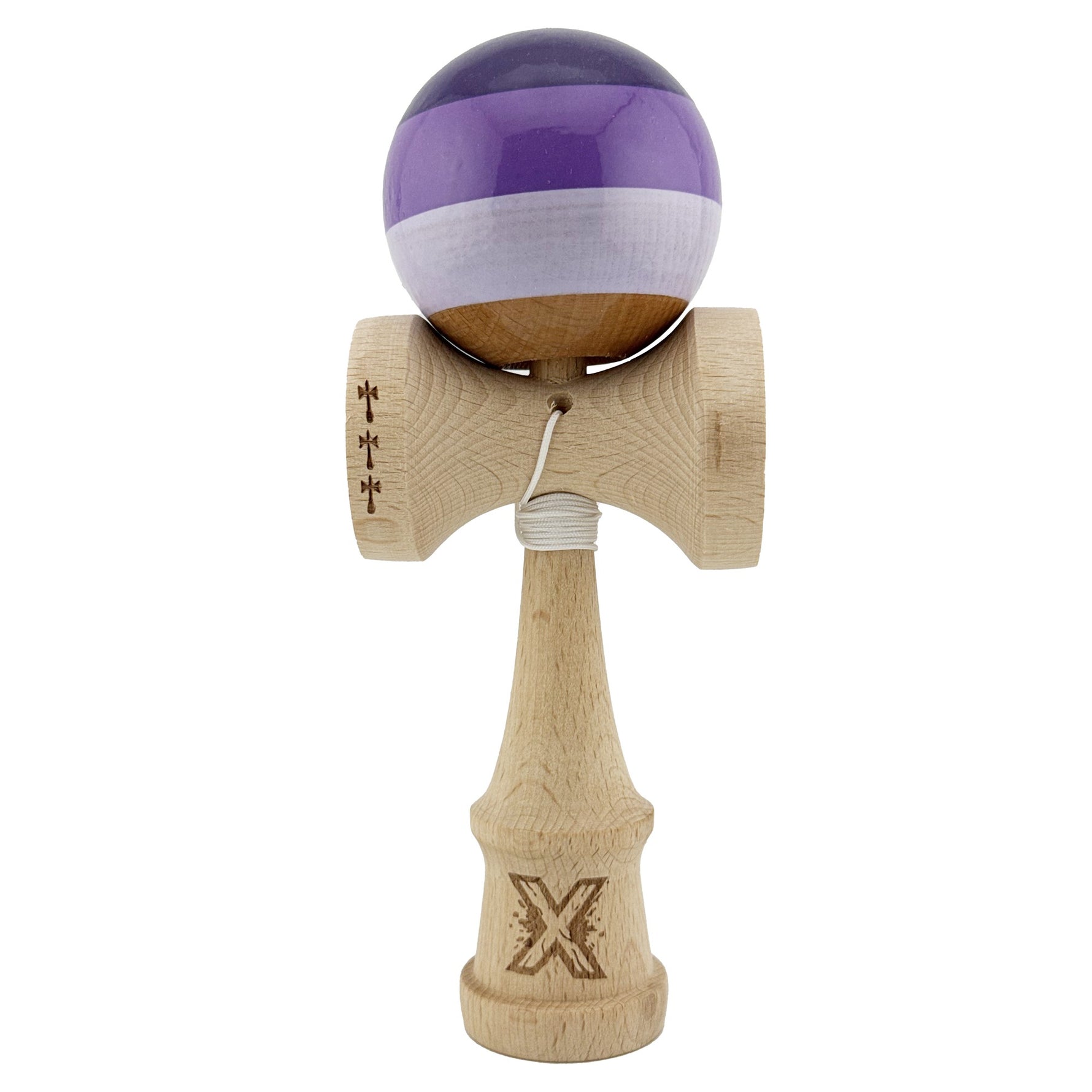 Kendama X Originala, Profesionala, Flippy, Big Cups V2, Super Sticky Legendary Cupe Mari, Rulment Metalic cu Ata 55 cm,
