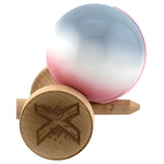 Kendama X Originala, Profesionala, Flippy, Big Cups V2, Super Sticky Cupe Mari, Rulment Metalic cu Ata 55 cm, Gradient