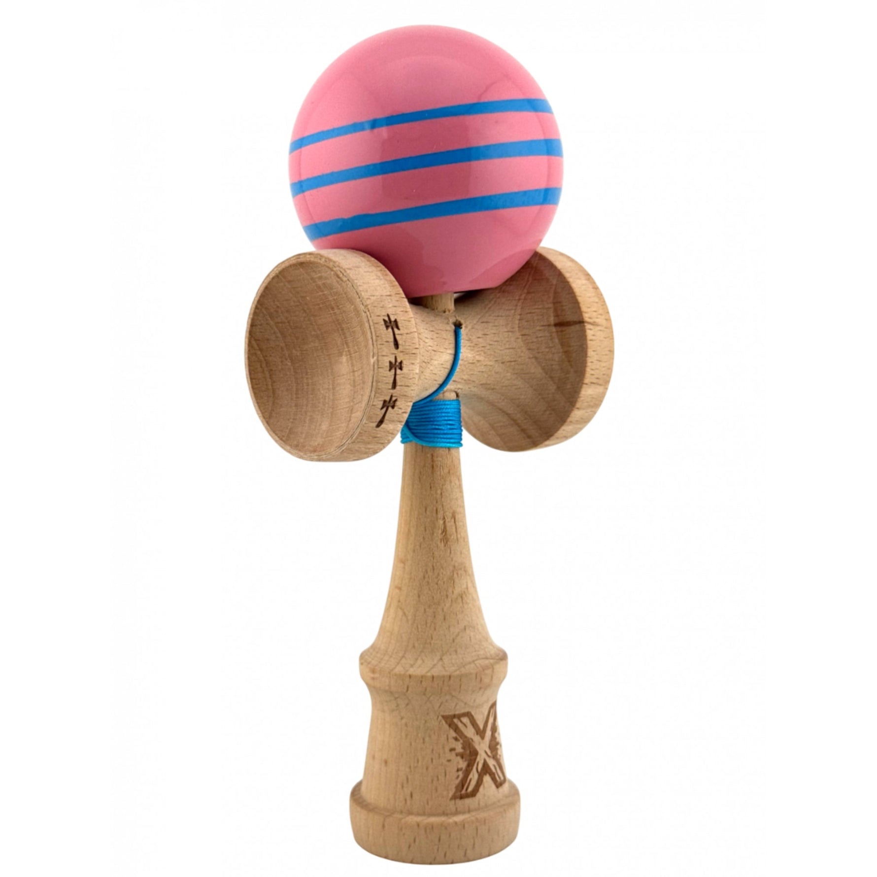Kendama X Originala, Profesionala, Flippy, Big Cups V2, Super Sticky Legendary Cupe Mari, Rulment Metalic cu Ata 55 cm,