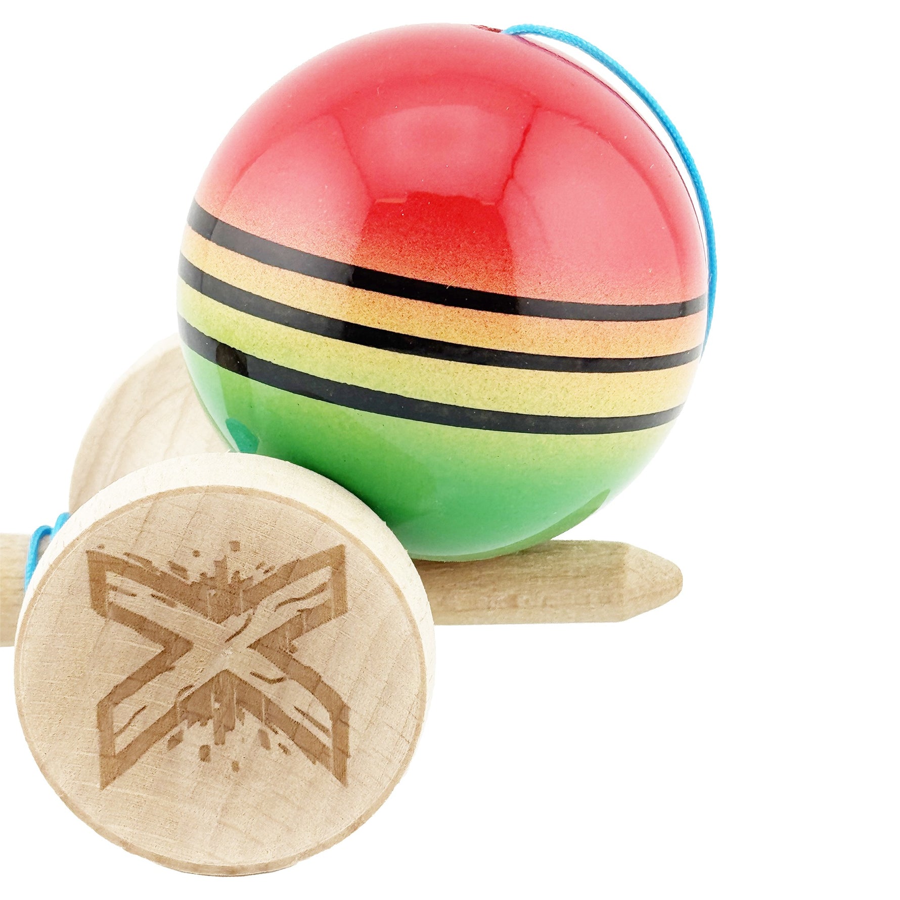 Kendama X Originala, Profesionala, Flippy, Big Cups V2, Super Sticky Legendary Cupe Mari, Rulment Metalic cu Ata 55 cm,