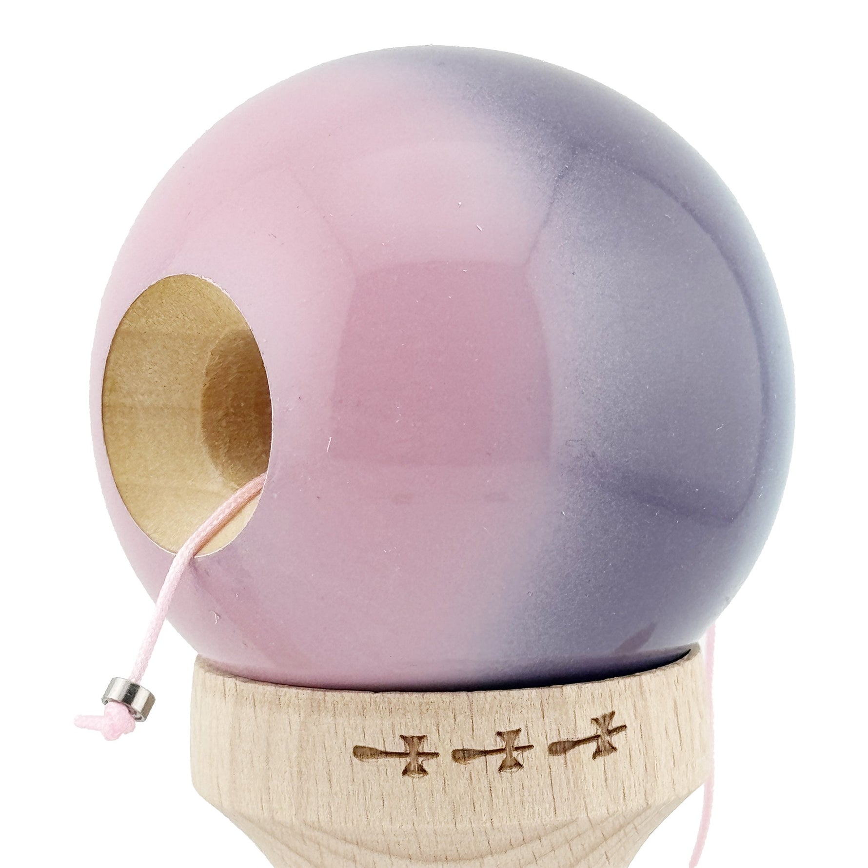 Kendama X Originala, Profesionala, Flippy, Big Cups V2, Super Sticky cu Cupe Mari, din lemn 18 cm, Rulment Metalic cu