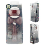 Kendama X Originala, Profesionala, Flippy, Super Sticky Legendary, Rulment Metalic cu Ata 55 cm, Alb/Maro