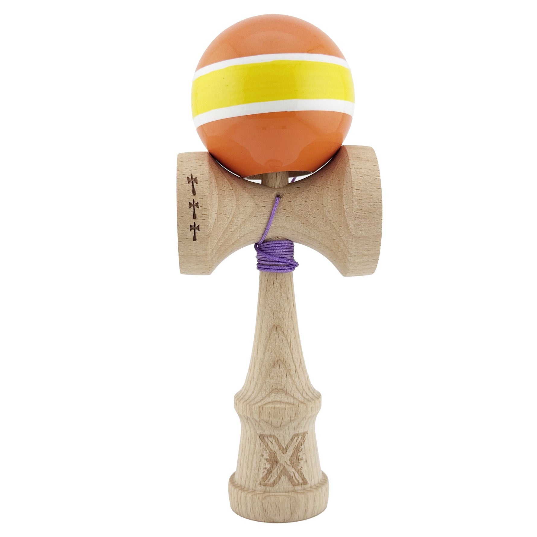 Kendama X Originala, Profesionala, Flippy, Big Cups V2, Super Sticky Legendary Cupe Mari, Rulment Metalic cu Ata 55 cm,