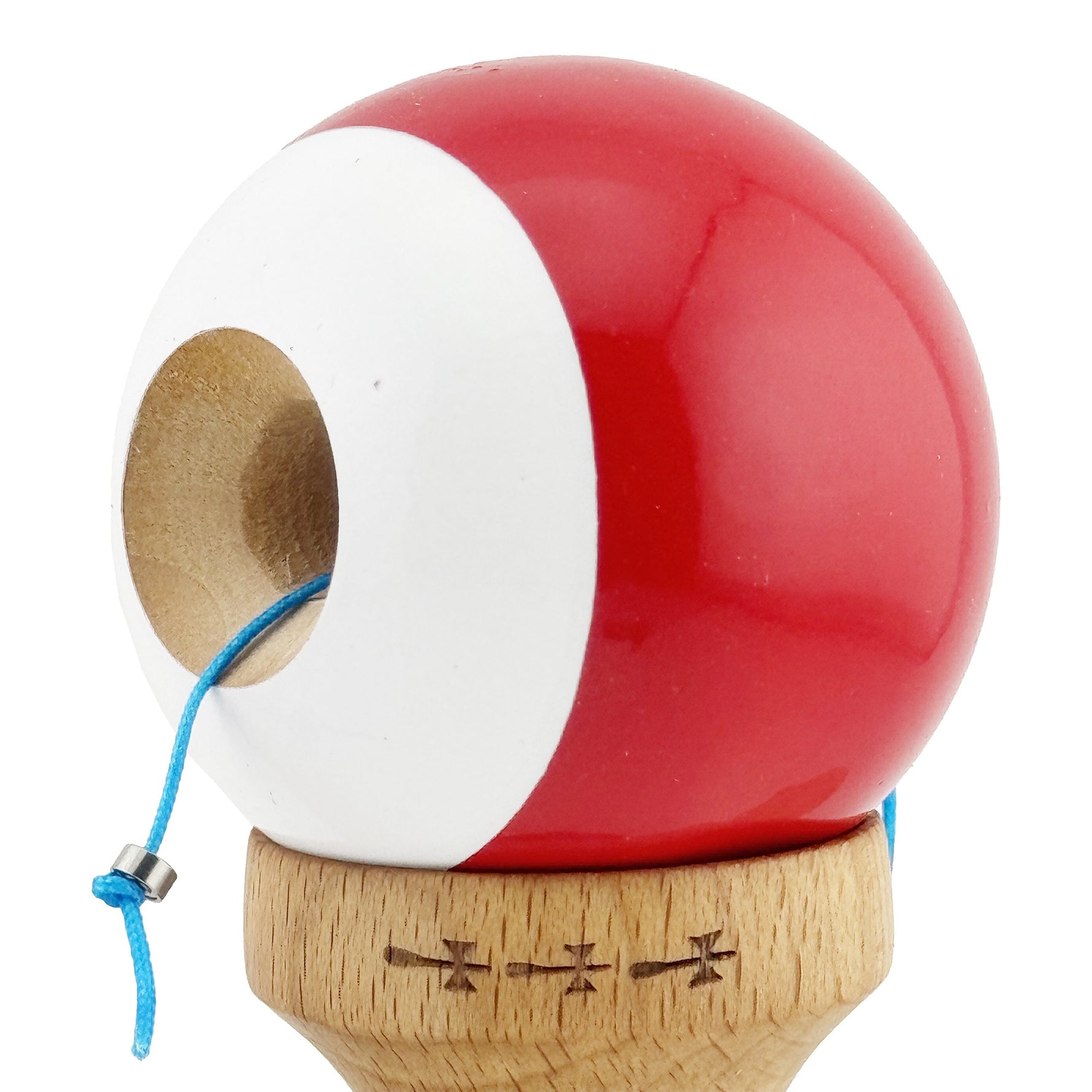 Kendama X Originala, Profesionala, Flippy, Big Cups V2, Super Sticky cu Cupe Mari, din lemn 18 cm, Rulment Metalic cu