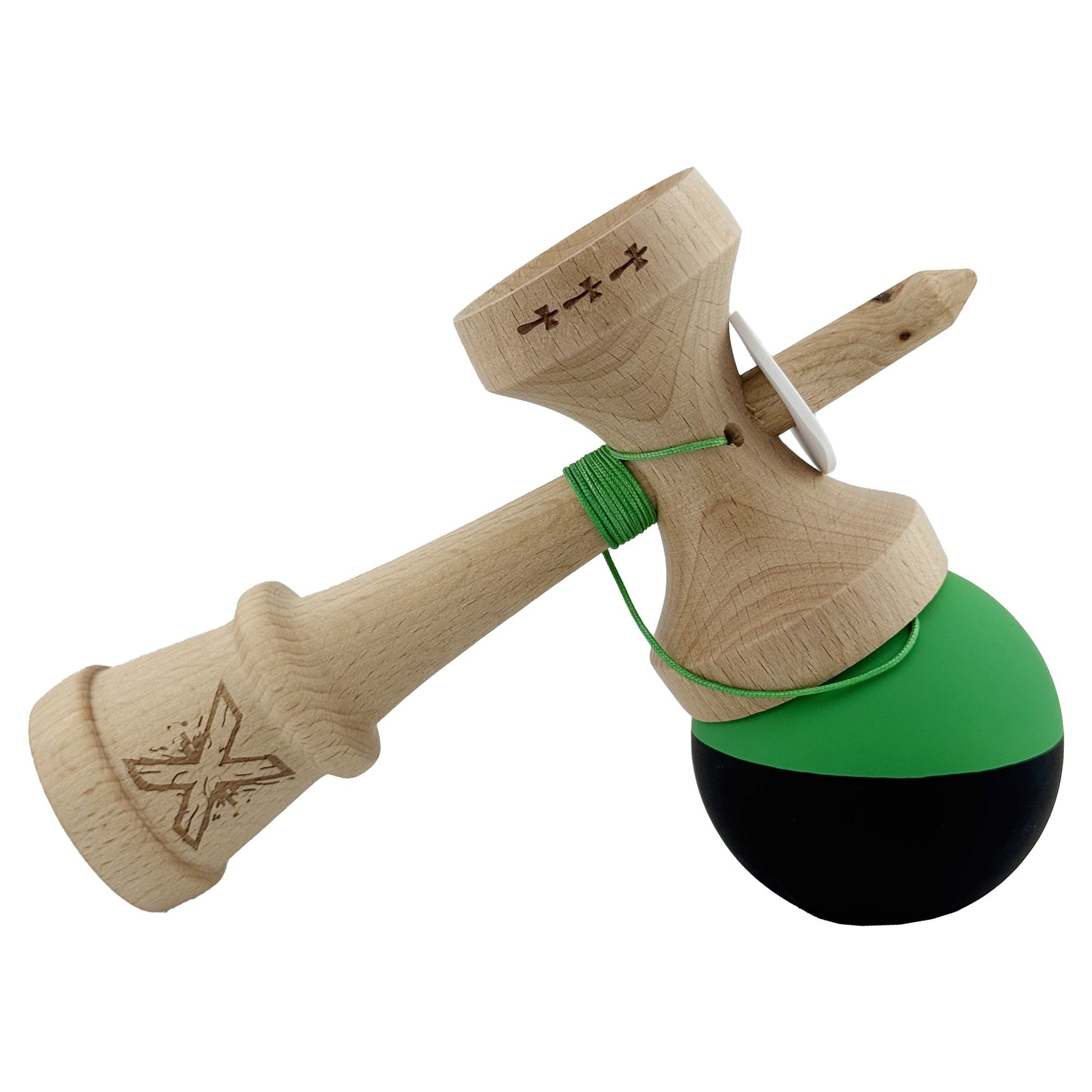Kendama X Originala, Profesionala, Flippy, Cupe Mari KING SIZE V3, Rubber Grip, Gaura in Baza, Rulment Metalic, din