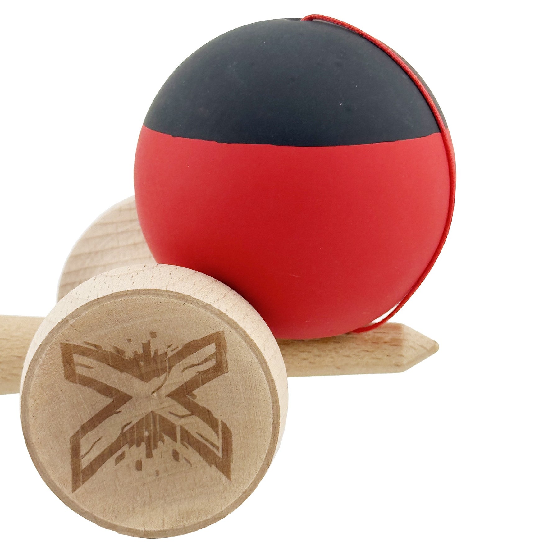 Kendama X Originala, Profesionala, Flippy, Cupe Mari KING SIZE V3, Rubber Grip, Gaura in Baza, Rulment Metalic, din