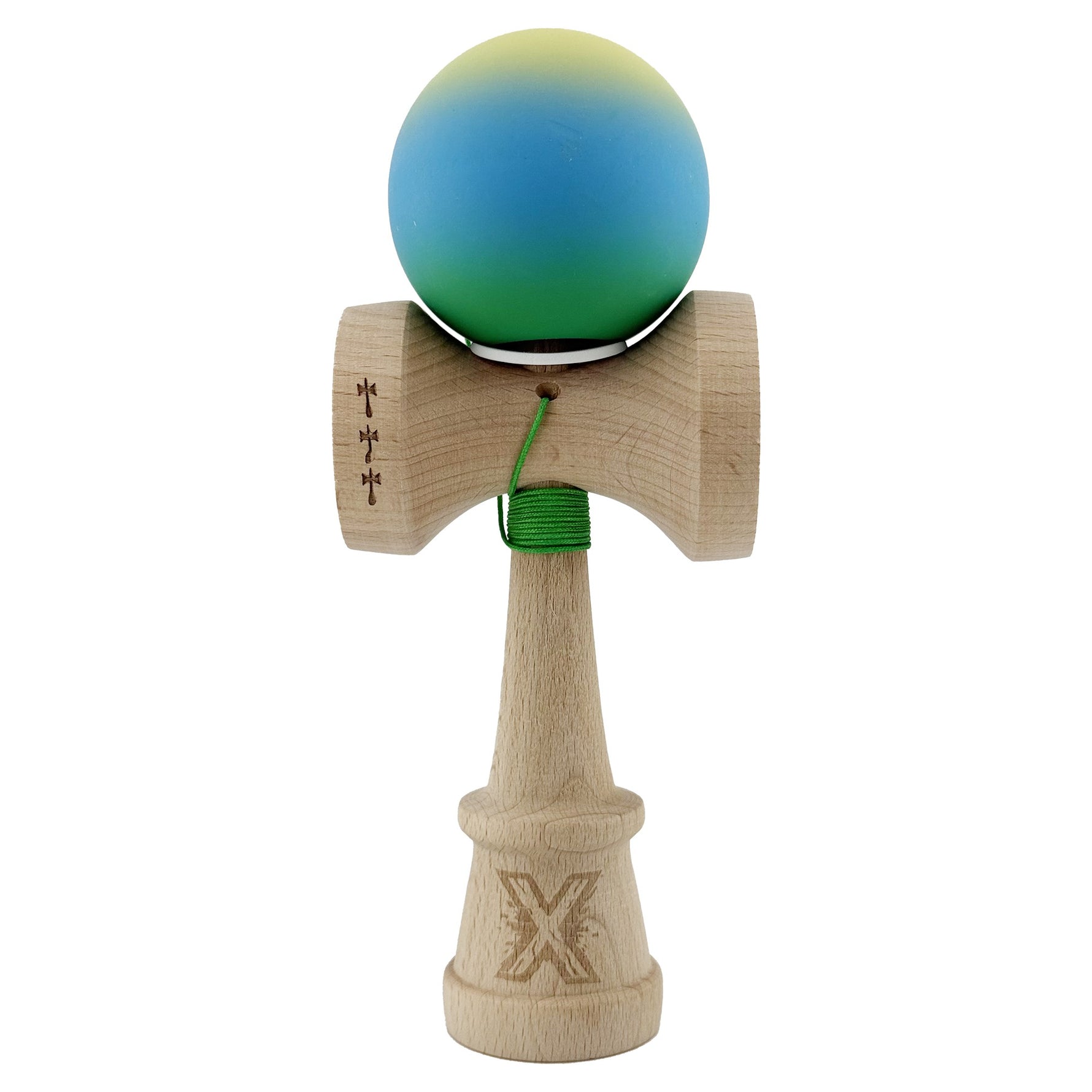 Kendama X Originala, Profesionala, Flippy, Cupe Mari KING SIZE V3, Rubber Grip, Gaura in Baza, Rulment Metalic, din
