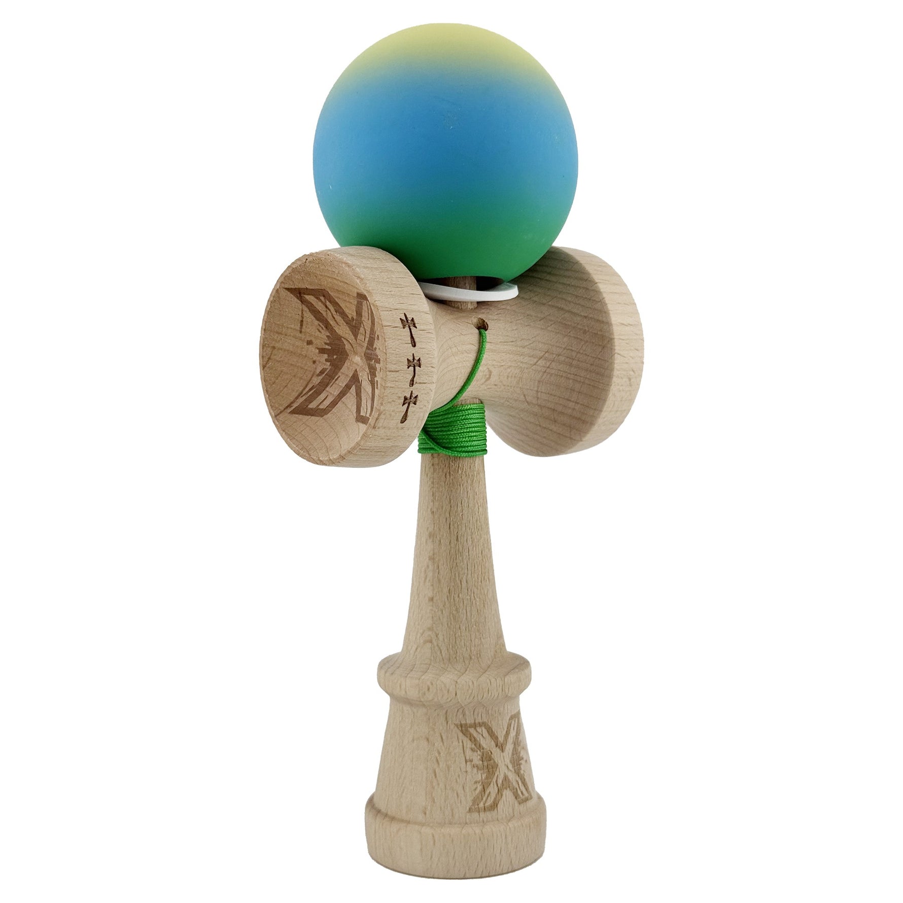 Kendama X Originala, Profesionala, Flippy, Cupe Mari KING SIZE V3, Rubber Grip, Gaura in Baza, Rulment Metalic, din
