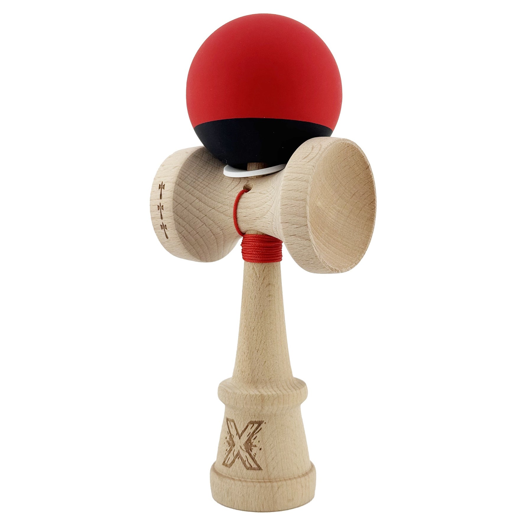 Kendama X Originala, Profesionala, Flippy, Cupe Mari KING SIZE V3, Rubber Grip, Gaura in Baza, Rulment Metalic, din