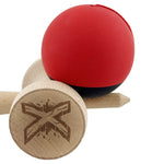 Kendama X Originala, Profesionala, Flippy, Cupe Mari KING SIZE V3, Rubber Grip, Gaura in Baza, Rulment Metalic, din