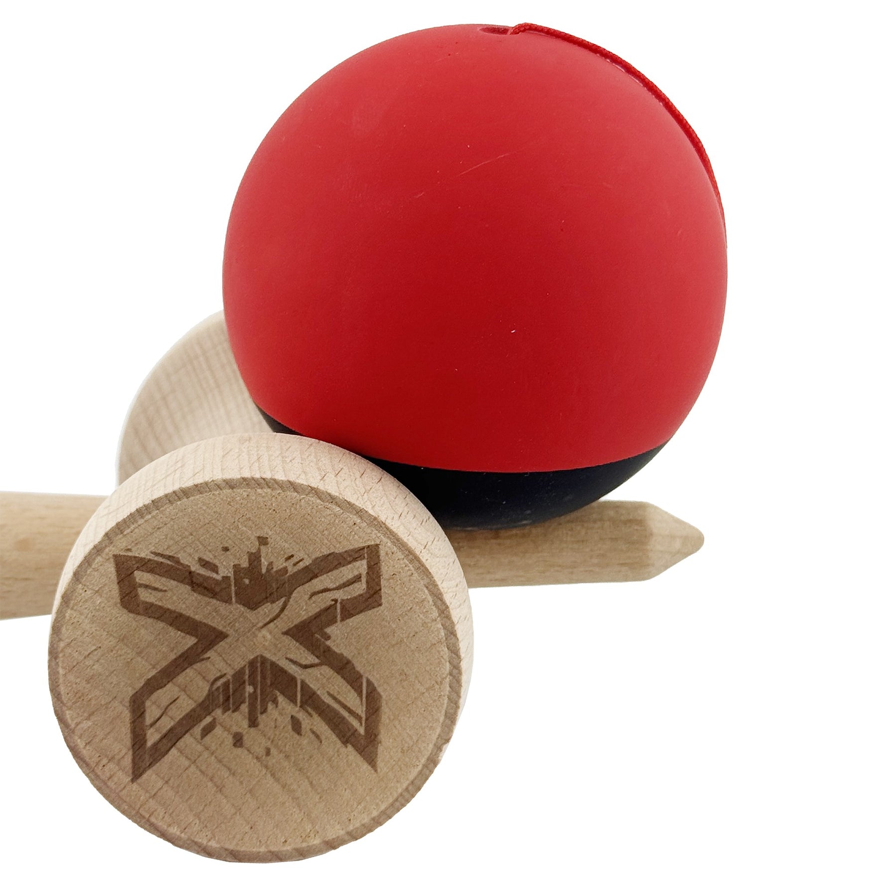Kendama X Originala, Profesionala, Flippy, Cupe Mari KING SIZE V3, Rubber Grip, Gaura in Baza, Rulment Metalic, din