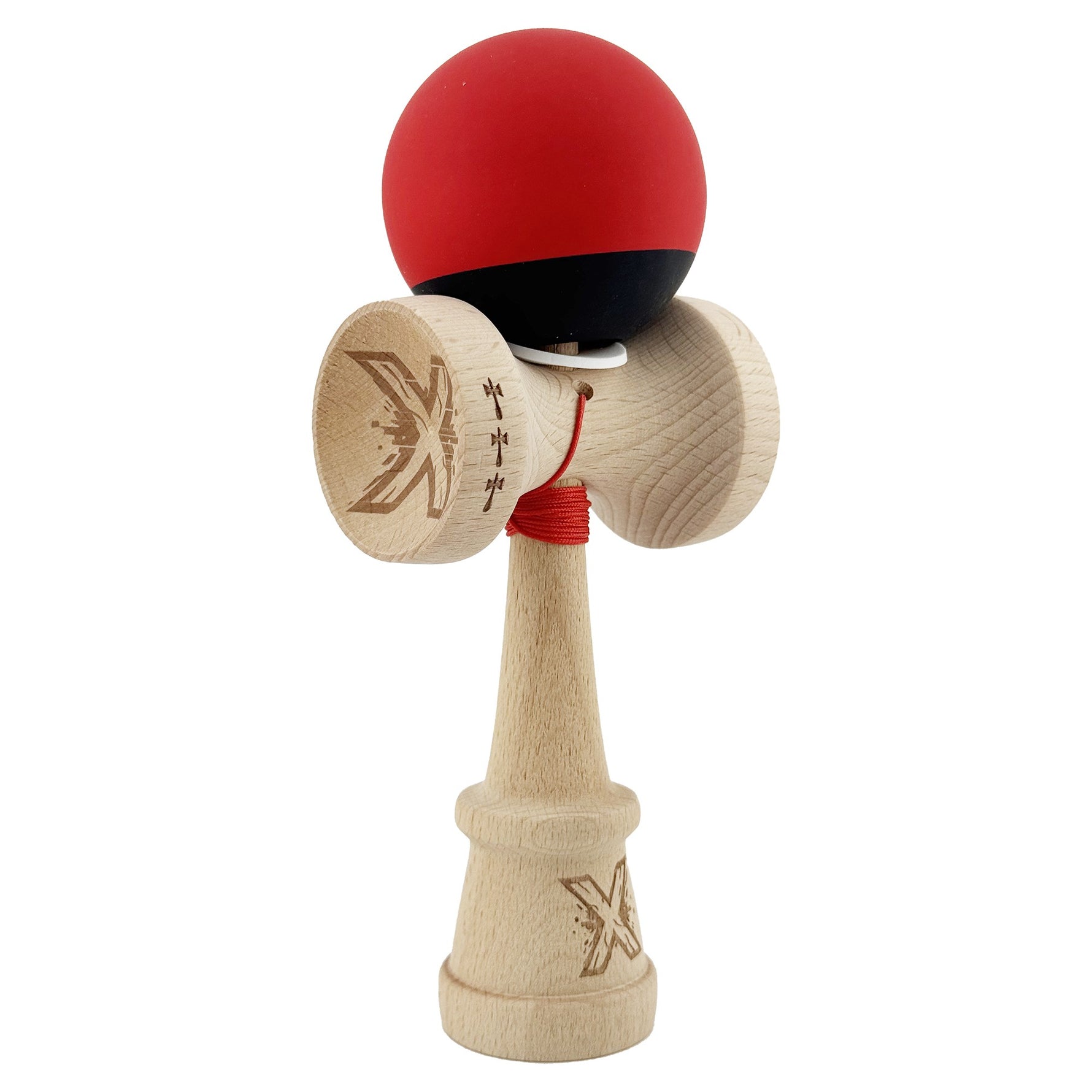 Kendama X Originala, Profesionala, Flippy, Cupe Mari KING SIZE V3, Rubber Grip, Gaura in Baza, Rulment Metalic, din