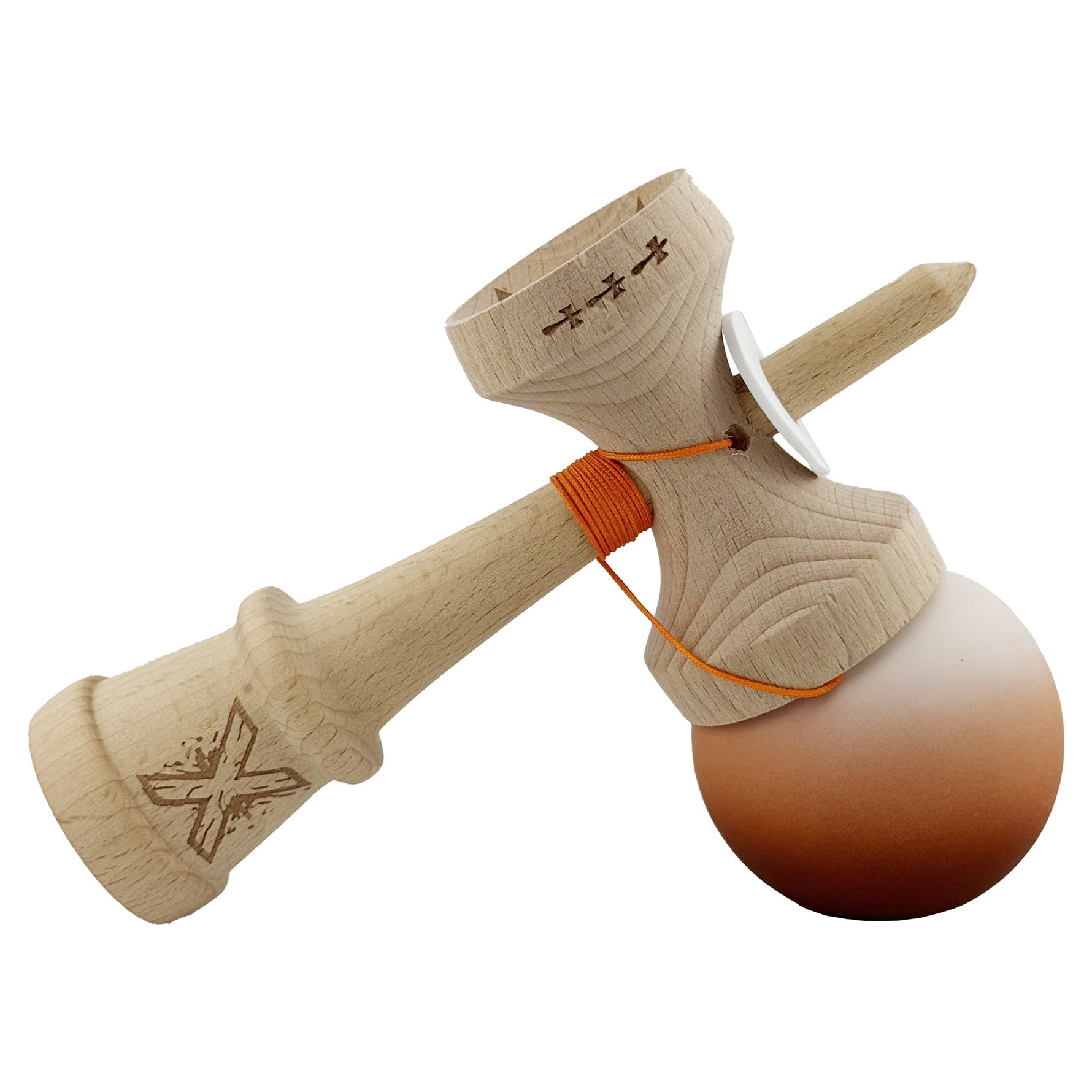 Kendama X Originala, Profesionala, Flippy, Cupe Mari KING SIZE V3, Rubber Grip, Gaura in Baza, Rulment Metalic, din
