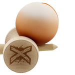 Kendama X Originala, Profesionala, Flippy, Cupe Mari KING SIZE V3, Rubber Grip, Gaura in Baza, Rulment Metalic, din