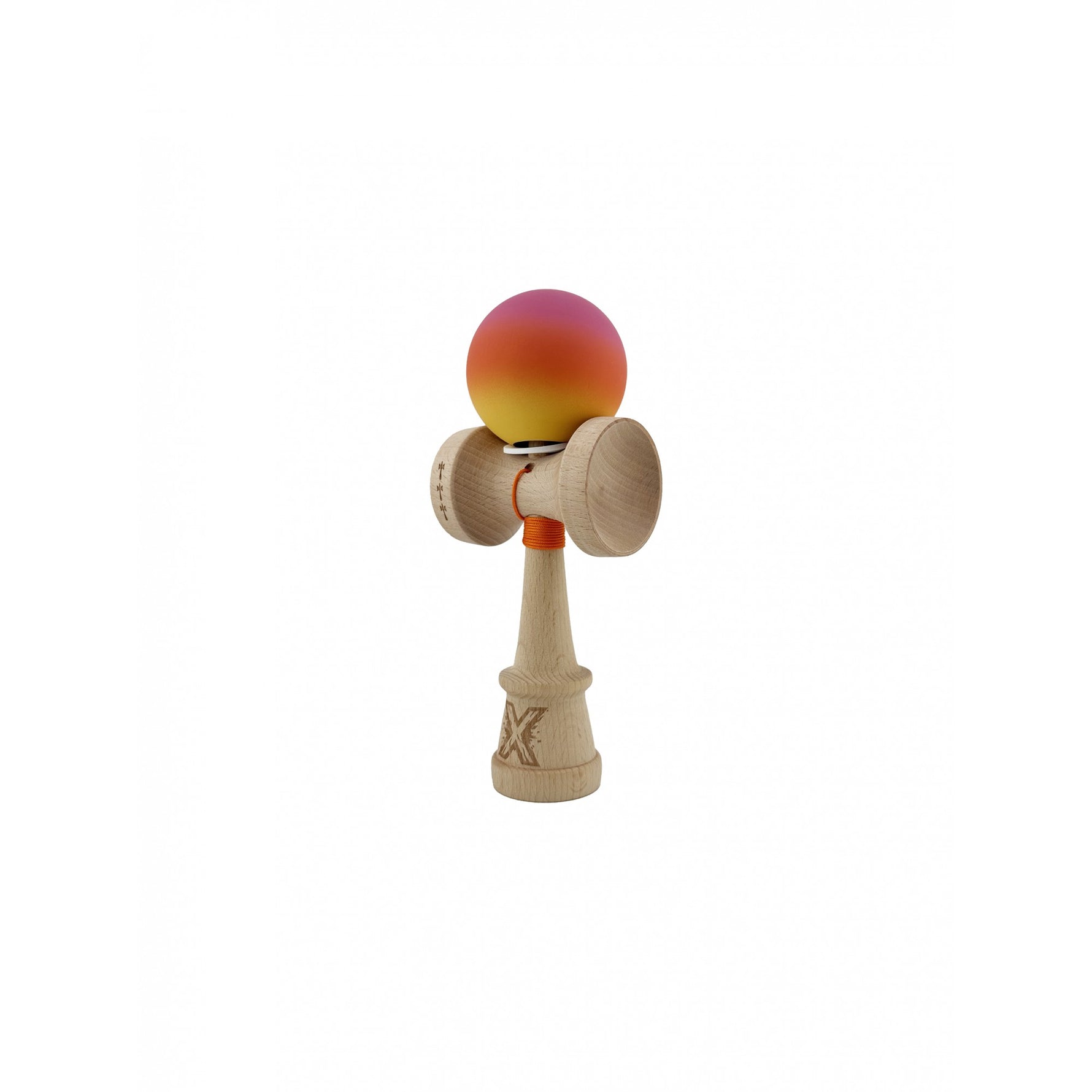 Kendama X Originala, Profesionala, Flippy, Cupe Mari KING SIZE V3, Rubber Grip, Gaura in Baza, Rulment Metalic, din
