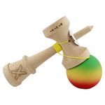 Kendama X Originala, Profesionala, Flippy, Cupe Mari KING SIZE V3, Rubber Grip, Gaura in Baza, Rulment Metalic, din